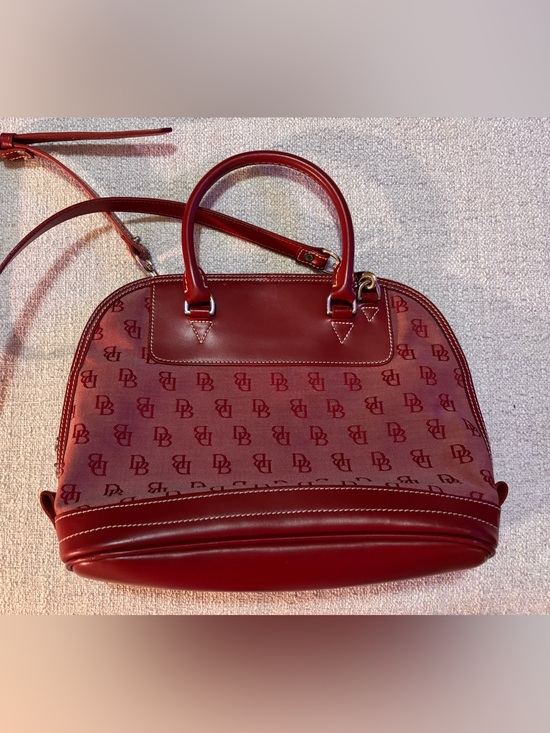Dooney & Bourke Handbags - Vintage Signature Red Dome Dooney & Bourke Satchel